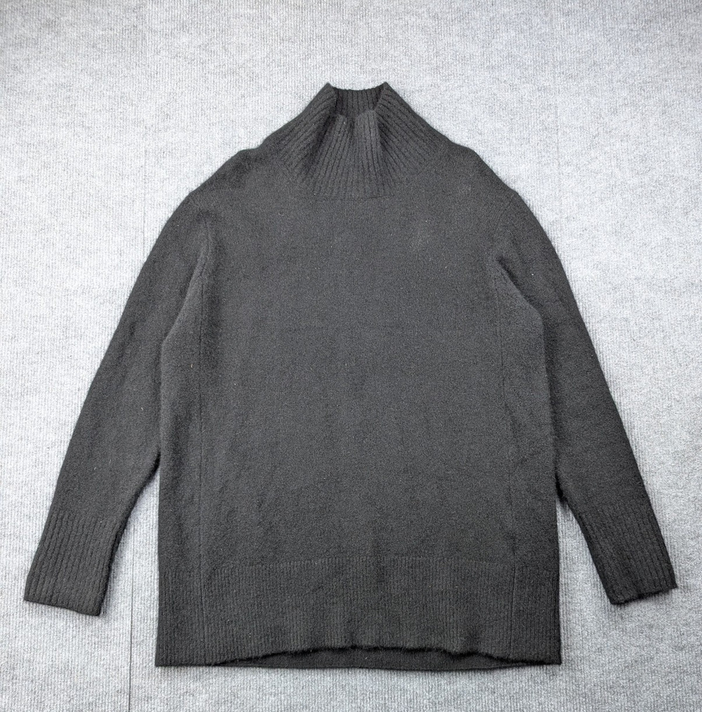 Jarbo Cashmere Sweater WOmens Medium Black Quiet Luxury Capsule Wardrobe Staple